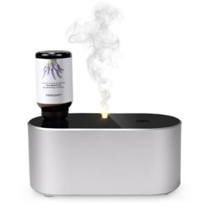 Portable USB Rechargeable Waterless Essential Oil Diffuser-Silver